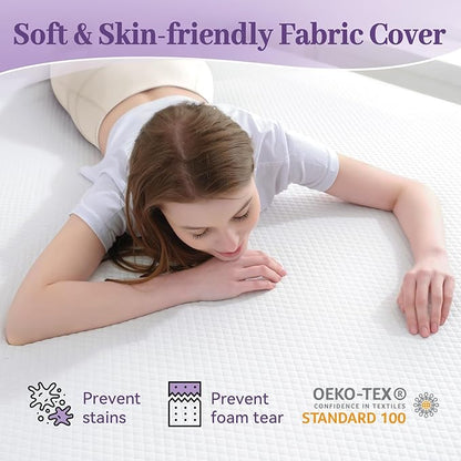 CoolNest Ventilated Gel Memory Foam Mattress Topper