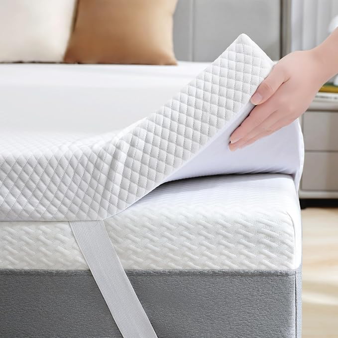 CoolNest Ventilated Gel Memory Foam Mattress Topper